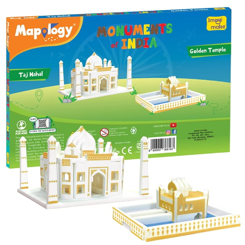 Monuments Pack of 2 Taj Mahal & Golden.. Monuments Pack of 2 Taj Mahal & Golden..