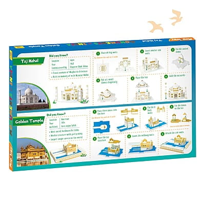 Monuments Pack of 2 Taj Mahal & Golden.. Monuments Pack of 2 Taj Mahal & Golden..