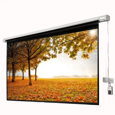 Motorize Projection Screen ,Anti-Creased, Imported High Gain Fabric, Diagonal, with Cordless Remote, Supports Full HD 1080P, UHD-4K Motorize Projection Screen ,Anti-Creased, Imported High Gain Fabric, Diagonal, with Cordless Remote, Supports Full HD 1080P, UHD-4K