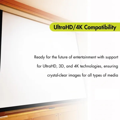 Motorize Projection Screen ,Anti-Creased, Imported High Gain Fabric, Diagonal, with Cordless Remote, Supports Full HD 1080P, UHD-4K Motorize Projection Screen ,Anti-Creased, Imported High Gain Fabric, Diagonal, with Cordless Remote, Supports Full HD 1080P, UHD-4K