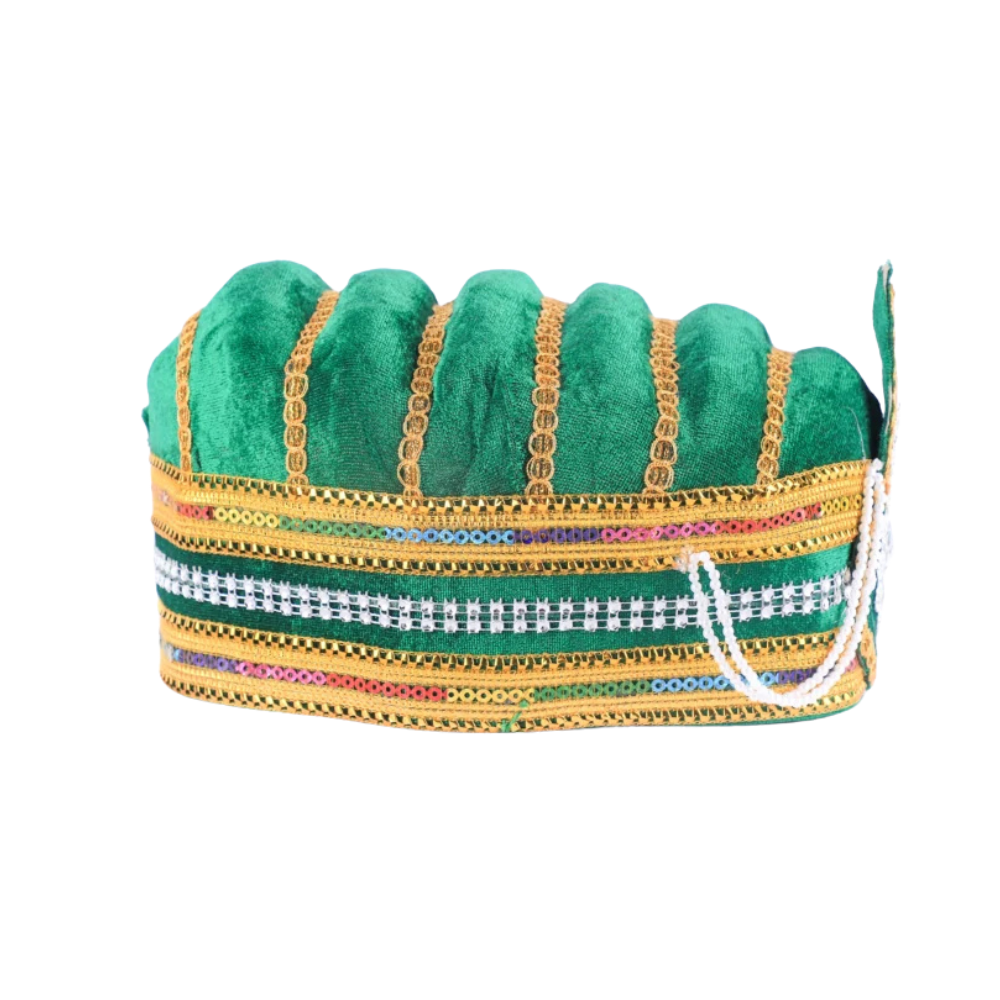 Mughal Fancy Pagdi Green Turban Mughal Fancy Pagdi Green Turban