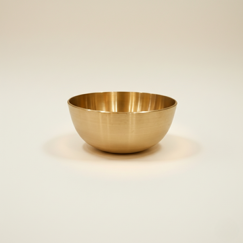 Handcrafted Kansa Bowl 5" (Set of 2) – Elegant bronze tableware with Ayurvedic wellness benefits.