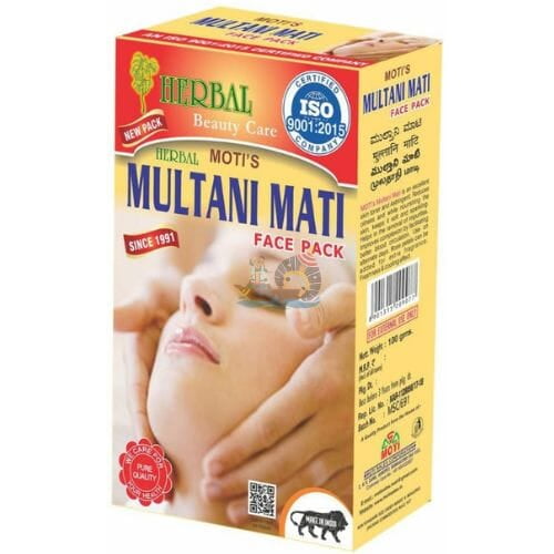 Moti's Face Pack - Herbal Multani Mati- 100g Moti's Face Pack - Herbal Multani Mati- 100g