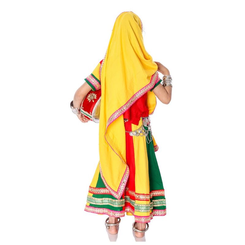 Multicolor Haryanvi Lehenga Choli Costume Multicolor Haryanvi Lehenga Choli Costume