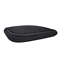 Multipurpose Zipper Protective Neoprene Pouch Compact Storage for USB, Cables, Coins, Cards (Black)