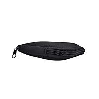 Multipurpose Zipper Protective Neoprene Pouch Compact Storage for USB, Cables, Coins, Cards (Black)