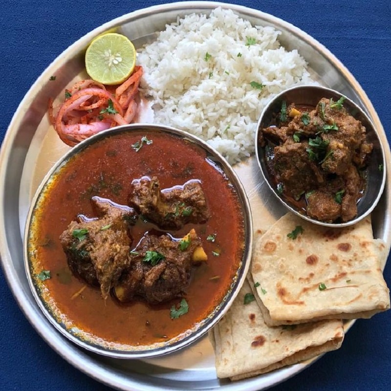 Mutton Curry Lachha Combo
