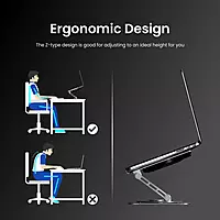My Buddy Spinlight Laptop Stand with Cooling Fan,(Silver) My Buddy Spinlight Laptop Stand with Cooling Fan,(Silver)