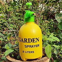 2 Lit Hand Sprayer Fix Tip | Heavy Duty Garden Sprayer Bottle with Mist Pump and Pressure Jet Sprayer | Hand powered Sprayer Bottle for Garden Plant Flowers