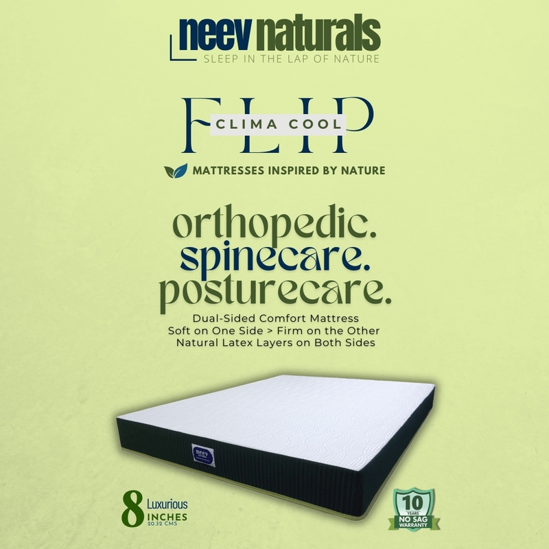 Neev Clima Cool Flip Mattress 8 Inches