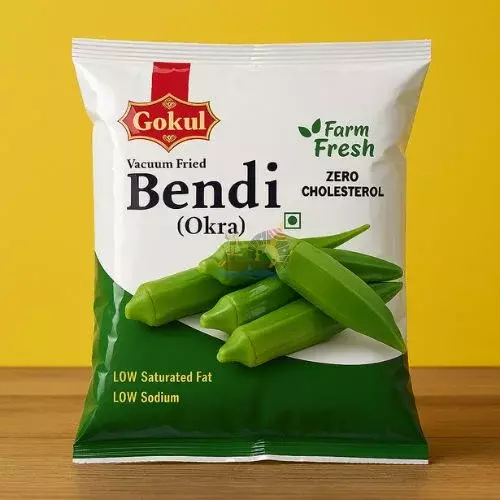 Gokul Vacuum Fried Bendi Okra โ Crunchy, Healthy & Delicious- 90g Gokul Vacuum Fried Bendi Okra โ Crunchy, Healthy & Delicious- 90g