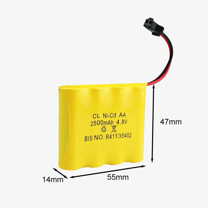 Ni-Cd AAx4 4.8v 3500mah Rechargeable Cells Battery Pack