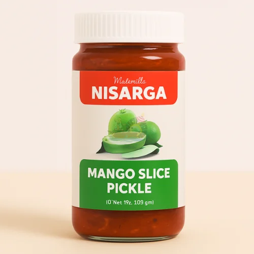Nisarga Mango Slice Pickle – Traditional Taste, Bursting with Flavor