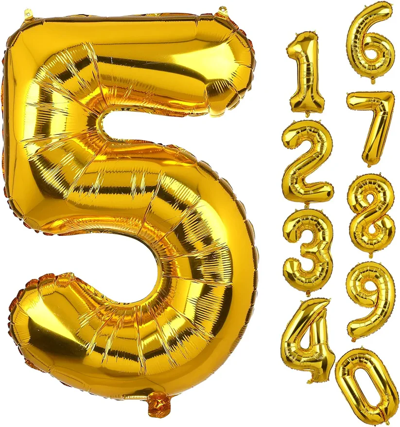 No. 5 16" Foil Balloon Small