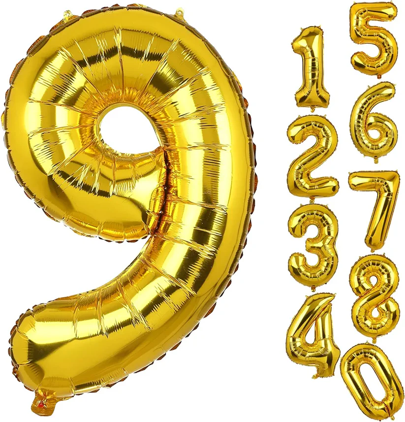 No. 9 16" Foil Balloon Small
