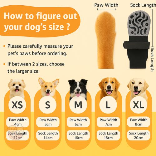 Non-Slip Grip Socks for Dogs – Indoor & Outdoor Paw Protection with Adjustable Straps Non-Slip Grip Socks for Dogs – Indoor & Outdoor Paw Protection with Adjustable Straps