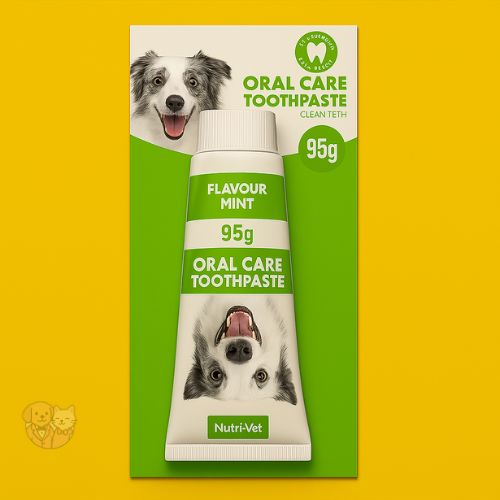 Nunbell Oral Care Toothpaste – Fresh Mint Dental Gel for Dogs & Cats (95g)