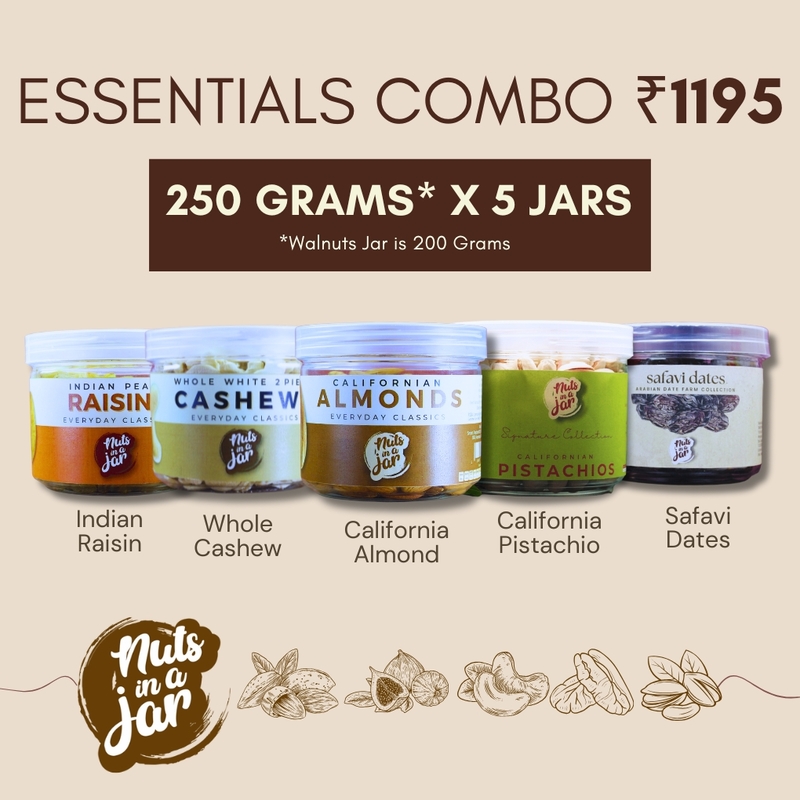 Nuts In A Jar Essentials Combo – ₹1195 Nuts In A Jar Essentials Combo – ₹1195