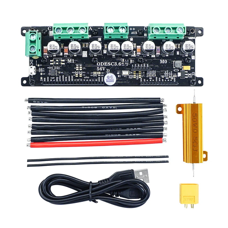 ODESC3.6 Optimizes High Performance Brushless Motor High-Power Dual-Drive Controller FOC BLDC based on ODrive ODESC3.6 Optimizes High Performance Brushless Motor High-Power Dual-Drive Controller FOC BLDC based on ODrive
