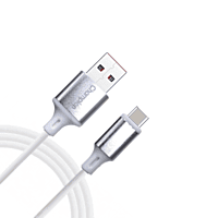 Champion Type-C PVC Silver Metal 3 Amp 1 Mtr Data Cable Series I (White) Champion Type-C PVC Silver Metal 3 Amp 1 Mtr Data Cable Series I (White)