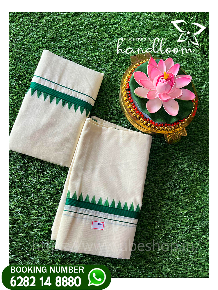 ONAM SET MUNDU GREEN LINE