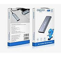 OSCOO M.2 NVME | SATA SSD Enclosure | USB 3.0 | USB-C | Dual Protocol Aluminum Body OSCOO M.2 NVME | SATA SSD Enclosure | USB 3.0 | USB-C | Dual Protocol Aluminum Body