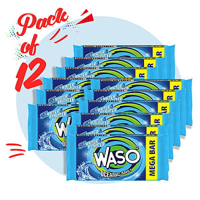 WASO | Oceanic Mist Detergent Cake 250G (Pack of 12) WASO | Oceanic Mist Detergent Cake 250G (Pack of 12)