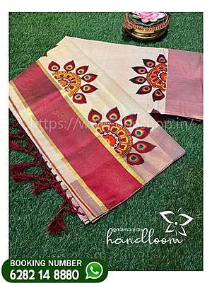 ONAM TRADITIONAL SAREE 2025 CLASS G MODEL