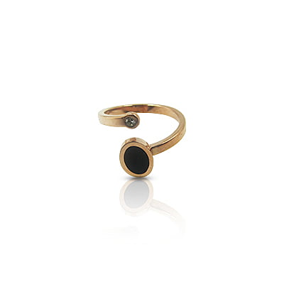 Oval anti-tarnish finger ring Oval anti-tarnish finger ring