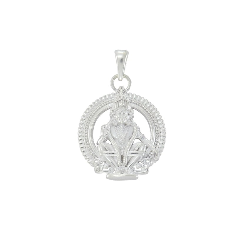 925 Sterling Silver God Ayyappa Pendant for Men & Women 925 Sterling Silver God Ayyappa Pendant for Men & Women