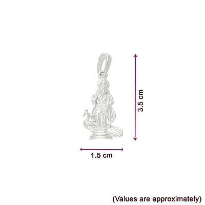 SRIMATHI JEWELLERS 925 Silver Lord Murugan-Karttikeya Pendant SRIMATHI JEWELLERS 925 Silver Lord Murugan-Karttikeya Pendant
