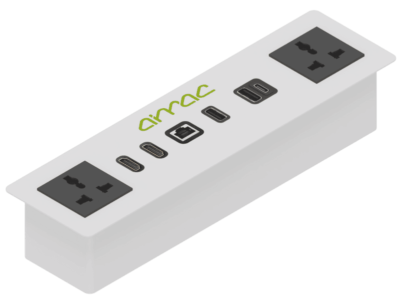 Aimac Integrated Power and Data BOX IPDB Standard White Glossy