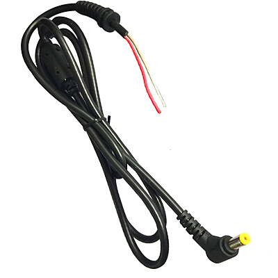 Acer Power Cord 5.5mm X 1.7mm Pin For Aspire E5-511 E5-511P E5-521 E5-571 (Black/Yellow)
