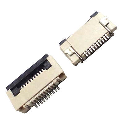 10-Pin 0.5mm Pitch FPC/FFC SMT Bottom Contacts Flip Connector