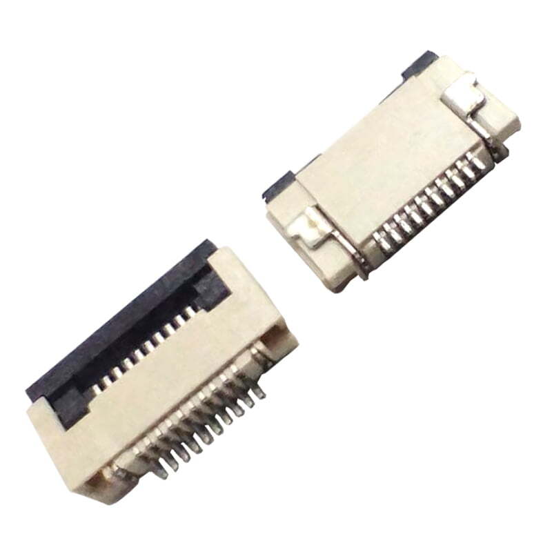 10-Pin 0.5mm Pitch FPC/FFC SMT Bottom Contacts Flip Connector