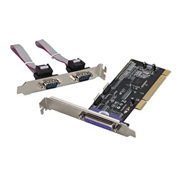 PCI 2 x DB9 (Serial, RS232) & 1 x DB25 (LPT1 Parallel) Ports PCI Card with Chipset Network Interface Card (Black) PCI 2 x DB9 (Serial, RS232) & 1 x DB25 (LPT1 Parallel) Ports PCI Card with Chipset Network Interface Card (Black)