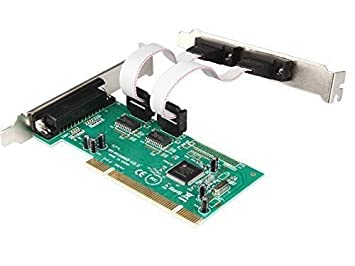 PCI 2 x DB9 (Serial, RS232) & 1 x DB25 (LPT1 Parallel) Ports PCI Card with Chipset Network Interface Card (Black) PCI 2 x DB9 (Serial, RS232) & 1 x DB25 (LPT1 Parallel) Ports PCI Card with Chipset Network Interface Card (Black)