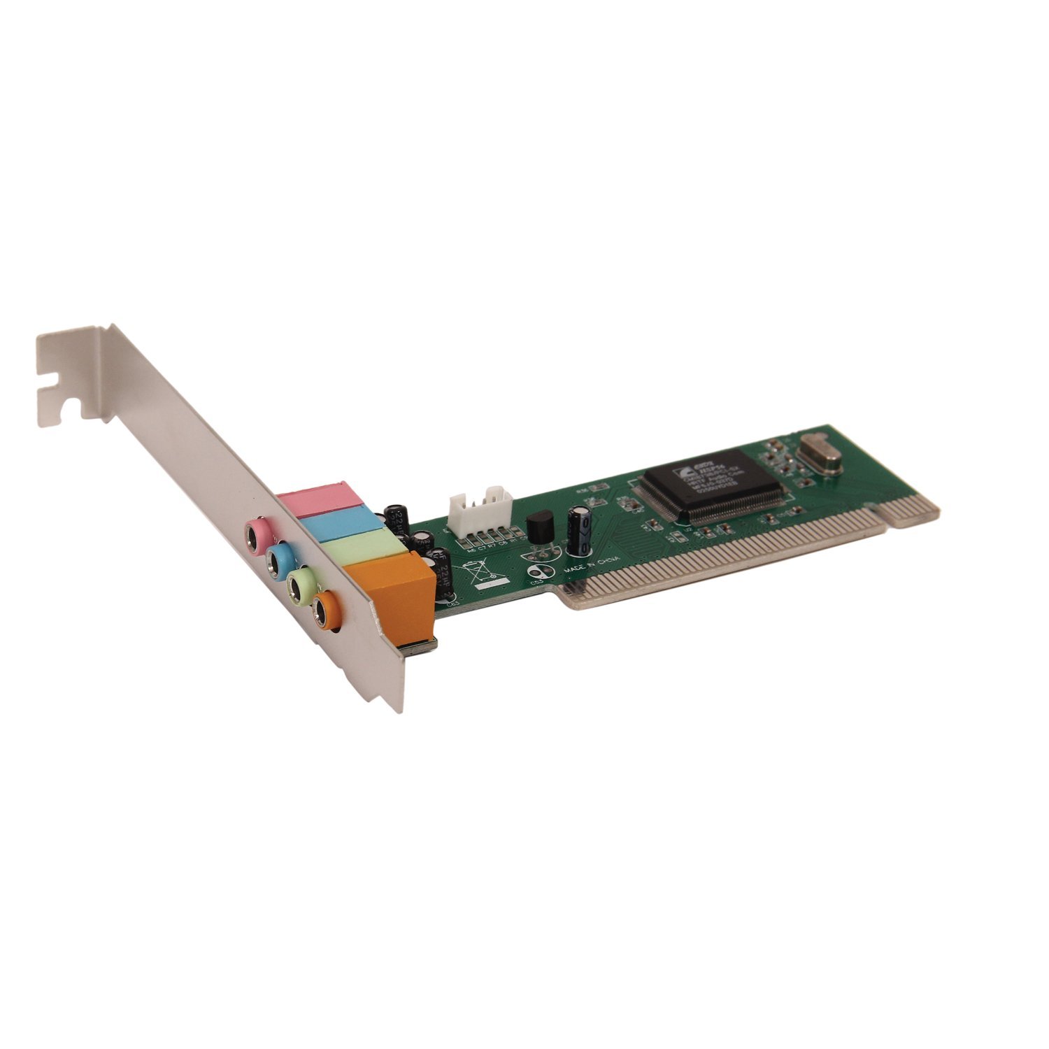 PCI Sound Card 4 Channel, 16-bit Stereo Audio with 3.5mm Mini Jack PCI Sound Card 4 Channel, 16-bit Stereo Audio with 3.5mm Mini Jack