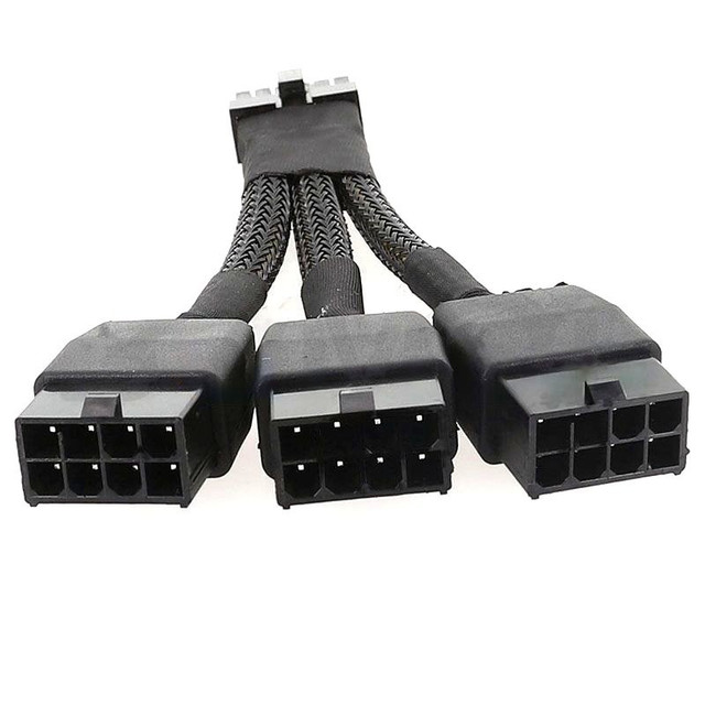 PCIe 5.0 GPU 16 pin (12+4) to PCIe 8 Pin Power Cable (10cm)