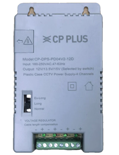 CP Plus CP-DPS-PD04-12D 12V 5Amp(DPS-PD04V2-12D 4 Channel Power Supply) CP Plus CP-DPS-PD04-12D 12V 5Amp(DPS-PD04V2-12D 4 Channel Power Supply)