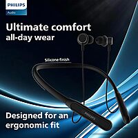 Philips TAN1150BK/94 Wireless Neckband with 60 Hr Playtime, Fast Charging, 13mm Deep Bass Drivers, AI ENC Mic, Multipoint Connectivity, Bluetooth v5.3, IPX5 Water Resistance Philips TAN1150BK/94 Wireless Neckband with 60 Hr Playtime, Fast Charging, 13mm Deep Bass Drivers, AI ENC Mic, Multipoint Connectivity, Bluetooth v5.3, IPX5 Water Resistance