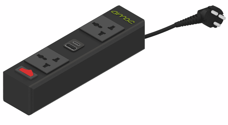 Aimac Power On Surface POS03-Black-1.5m