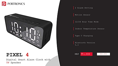 Clock Portronics Digital
