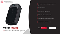 Speaker Portronics Wearable