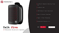 Speaker Portronics Wearable