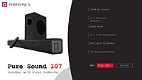 Soundbar Portronics Subwoofer