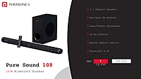 Soundbar Portronics Subwoofer