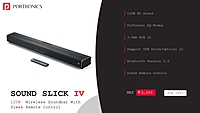 Soundbar Portronics Remote