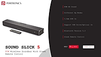 Soundbar Portronics Remote