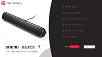 Soundbar Portronics Remote